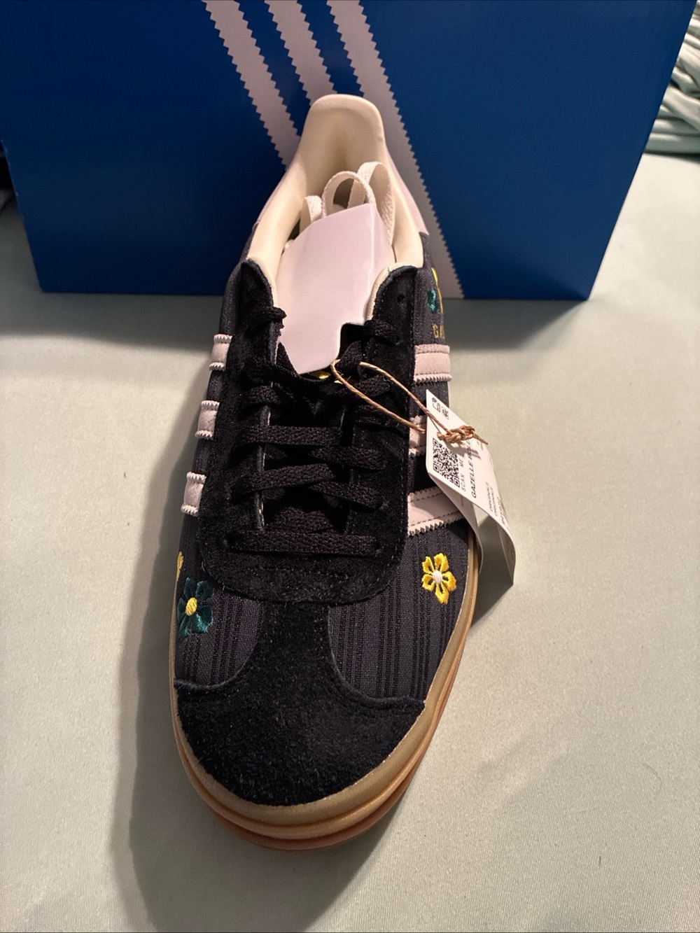 Adidas ladies X liberty London Gazelle bold sneaker size 10